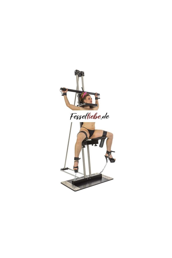 Wood And Steel Tower Set mit V-Sitz, Pranger und Lehnpolstern kaufen | Fesselliebe