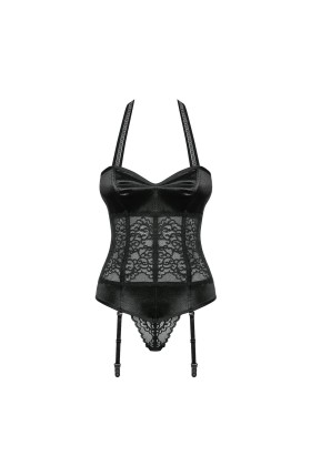 ♥ Ailay Corset & Tanga Schwarz von Obsessive ♥ kaufen | Fesselliebe