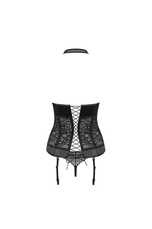 ♥ Ailay Corset & Tanga Schwarz von Obsessive ♥ kaufen | Fesselliebe