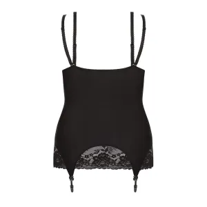 ♥ Schwarzes Strapshemd Kiri von Anais Apparel Plus Size ♥