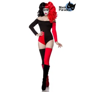 ♥ Harley-Kostüm: Crazy Harley Rot-Schwarz ♥