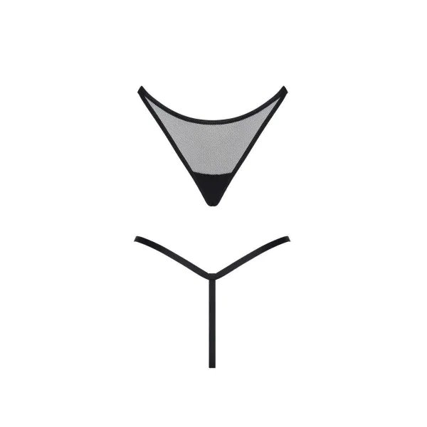 Schwarzer String Tanga Lxchelo001 von Demoniq Ladyx | Fesselliebe.de