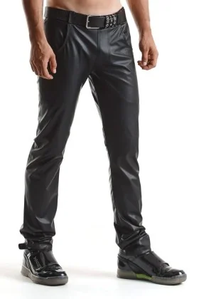 ♥ Lange Herren Hose Rmvittorio001 Schwarz ♥