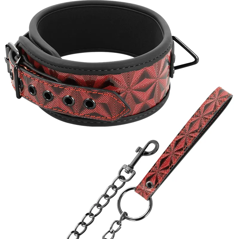 Vegane Kunstlederhalsband von Begme Red Edition | Fesselliebe.de