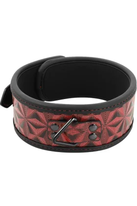 ♥ Vegane Kunstlederhalsband ♥ von Begme Red Edition