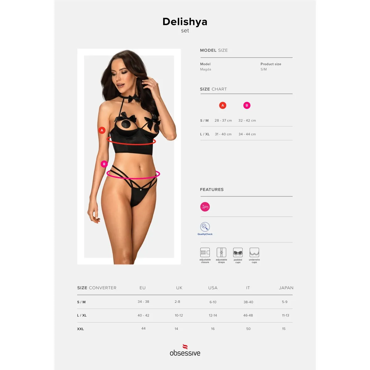Delishya 2er-Set Schwarz | Fesselliebe.de