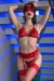 ♥ Spitzen-Set Cr4467 Rot von Chilirose ♥