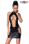 Wetlook-Minikleid Schwarz von Saresia kaufen - Fesselliebe