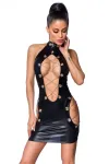 Wetlook-Minikleid Schwarz von Saresia kaufen - Fesselliebe