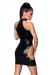 ♥ Wetlook-Minikleid Schwarz von Saresia ♥