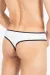 ♥ Weiß/Schwarzer Männer String Mixing 43-57 von Look Me ♥