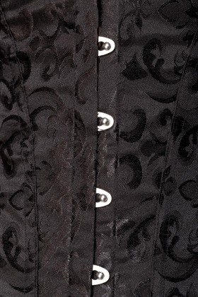 ♥ Brokat-Corsage Schwarz von Ocultica ♥ kaufen | Fesselliebe