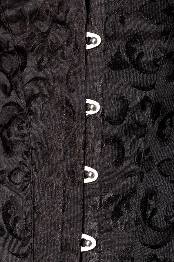♥ Brokat-Corsage Schwarz von Ocultica ♥ kaufen | Fesselliebe