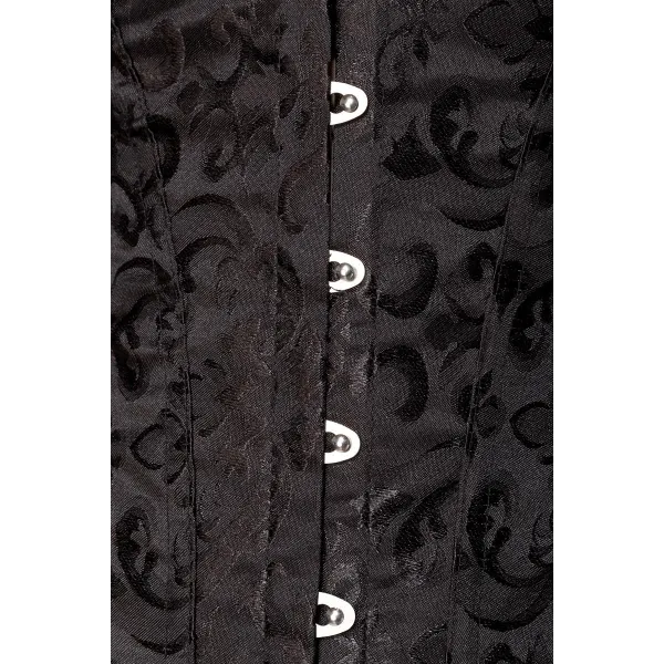 ♥ Brokat-Corsage Schwarz von Ocultica ♥ kaufen | Fesselliebe