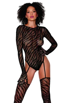 ♥ Bodystocking - Black Diamond Style 0420 Schwarz ♥