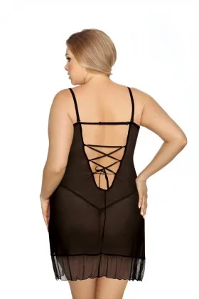 ♥ Schwarzes Negligee Vela von Anais Apparel Plus Size ♥