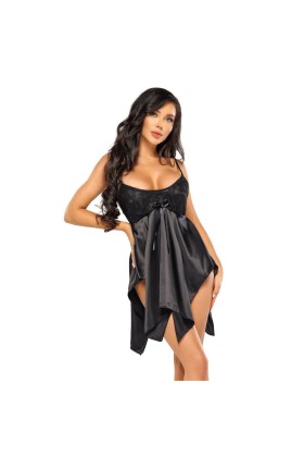 ♥ Julieta Chemise & Tanga Schwarz von Beauty Night Fashion ♥ kaufen | Fesselliebe