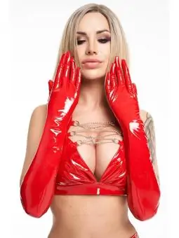 Rote Lack Handschuhe Gl701 von 7-Heaven kaufen - Fesselliebe