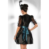 Dirndl Schwarz/Türkis | Fesselliebe.de