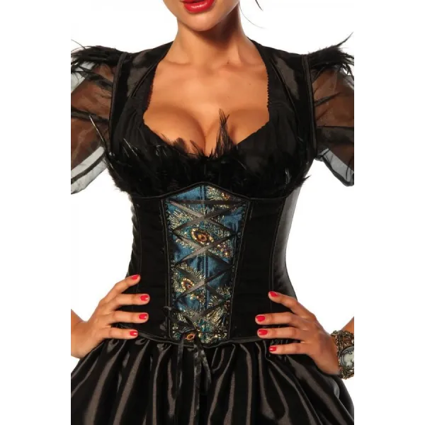 Dirndl Schwarz/Türkis | Fesselliebe.de