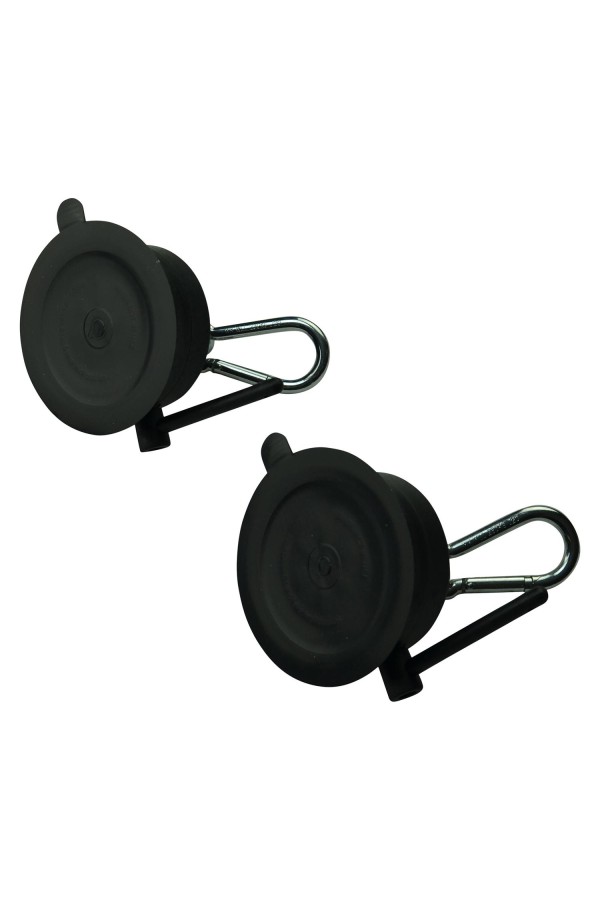 Bondage Points mit Saugnapf, Öse und Karabiner in schwarz 2er Set kaufen | Fesselliebe