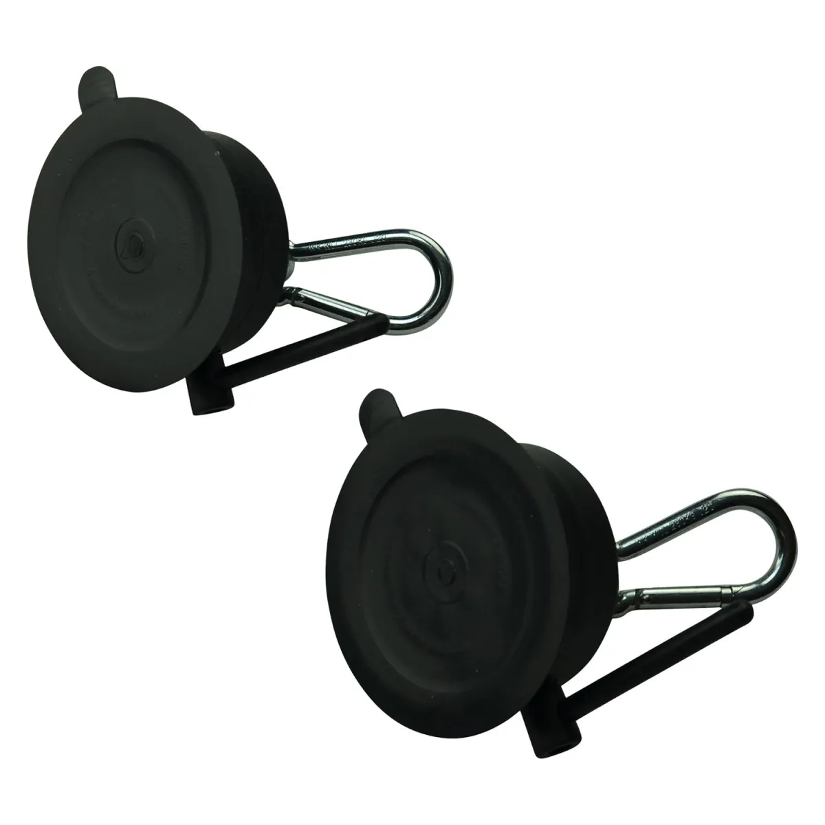 Bondage Points mit Saugnapf, Öse und Karabiner In Schwarz 2er Set | Fesselliebe.de
