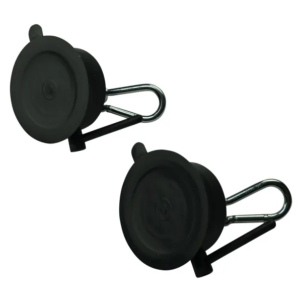 Bondage Points mit Saugnapf, Öse und Karabiner In Schwarz 2er Set | Fesselliebe.de