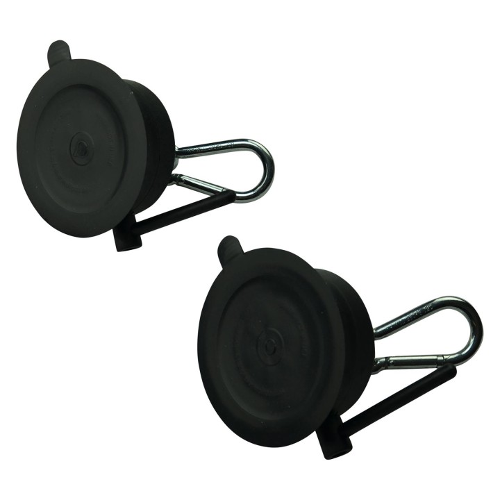 Bondage Points mit Saugnapf, Öse und Karabiner In Schwarz 2er Set | Fesselliebe.de
