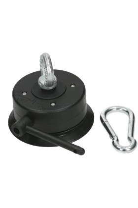 Bondage Points mit Saugnapf, Öse und Karabiner in schwarz 2er Set kaufen | Fesselliebe