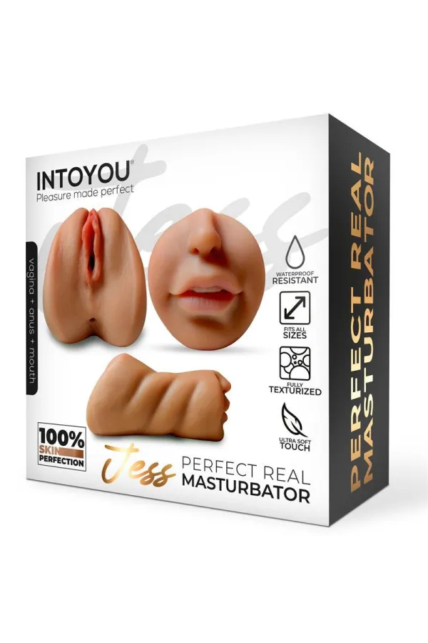 Liketrue Jess Superrealistische Vagina, Anus und Mund 650 Gr von Liketrue kaufen - Fesselliebe