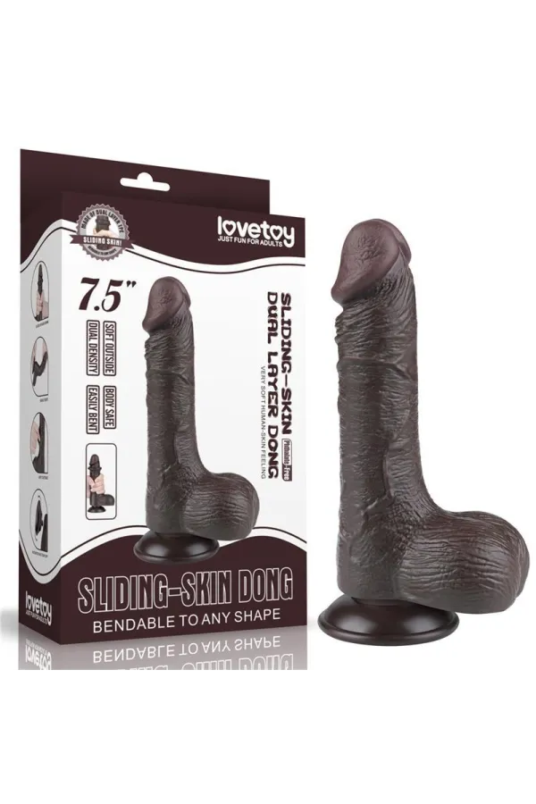 Sliding Skin Dual Layer Dildo 7,5" von Lovetoy kaufen - Fesselliebe