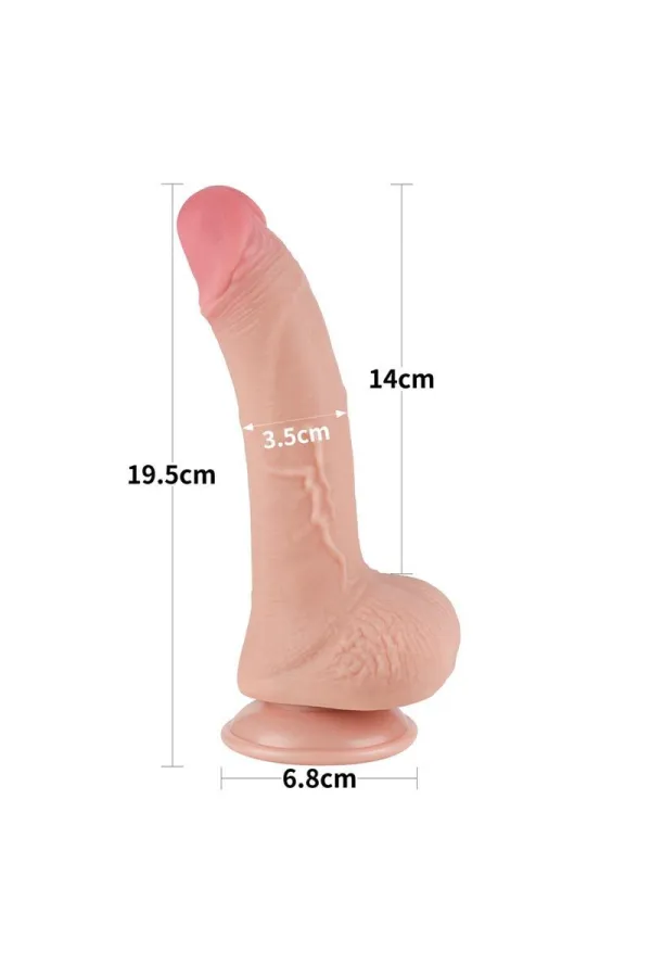 Sliding Skin Dual Layer Dildo 7,5" 19,5 X 3,5 Cm von Lovetoy kaufen - Fesselliebe