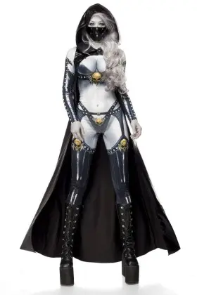 ♥ Lady Death (komplettset) Grau/Schwarz von Mask Paradise ♥