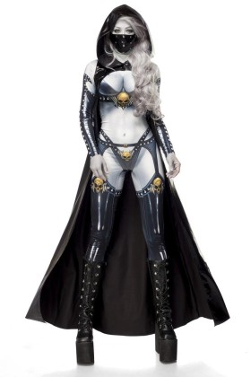 ♥ Lady Death (komplettset) Grau/Schwarz von Mask Paradise ♥ kaufen | Fesselliebe