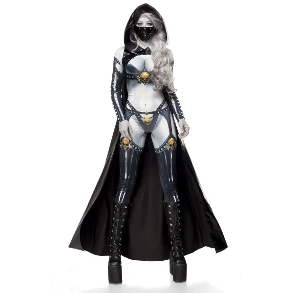 Lady Death (KOMPLETTSET) Grau/Schwarz von Mask Paradise | Fesselliebe.de
