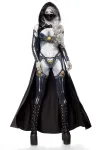 Lady Death (komplettset) Grau/Schwarz von Mask Paradise kaufen - Fesselliebe