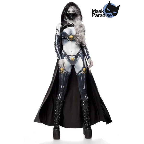 Lady Death (KOMPLETTSET) Grau/Schwarz von Mask Paradise | Fesselliebe.de