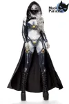 Lady Death (komplettset) Grau/Schwarz von Mask Paradise kaufen - Fesselliebe