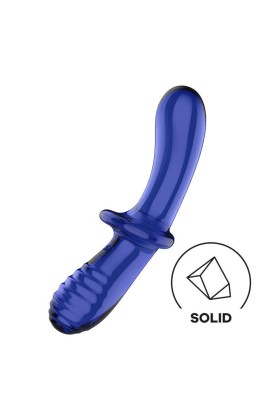 Stimulator Double Crystal heiß und kalt blau von Satisfyer kaufen | Fesselliebe