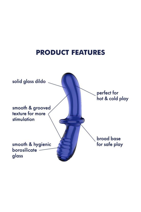 Stimulator Double Crystal heiß und kalt blau von Satisfyer kaufen | Fesselliebe