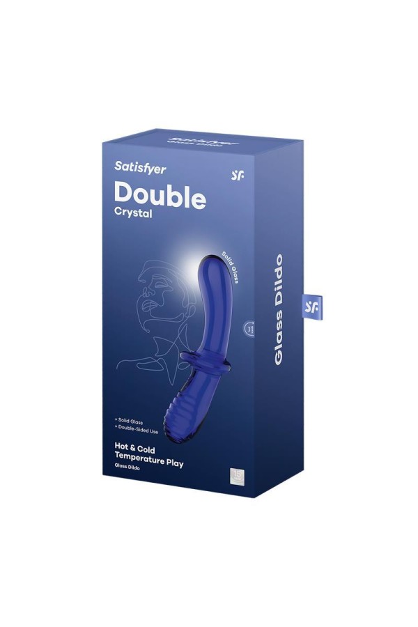 Stimulator Double Crystal heiß und kalt blau von Satisfyer kaufen | Fesselliebe