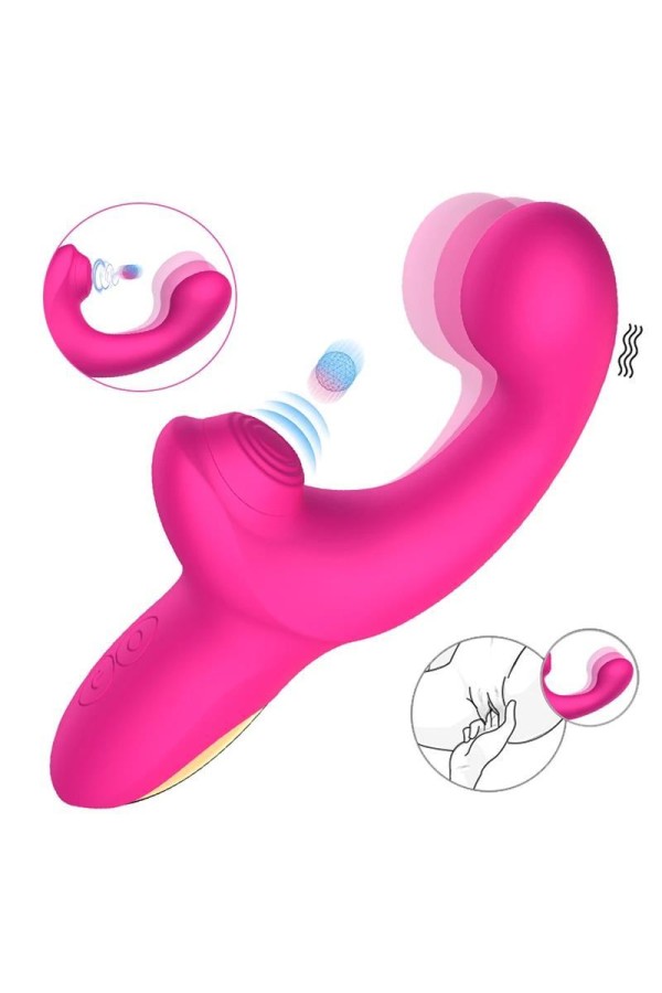 Volse Dreifachfunktionsvibrator mit Finger- und Pulsationsklopfen von Action kaufen | Fesselliebe