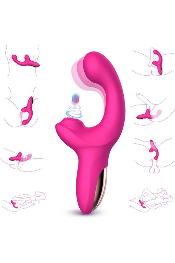 Volse Dreifachfunktionsvibrator mit Finger- und Pulsationsklopfen von Action kaufen | Fesselliebe