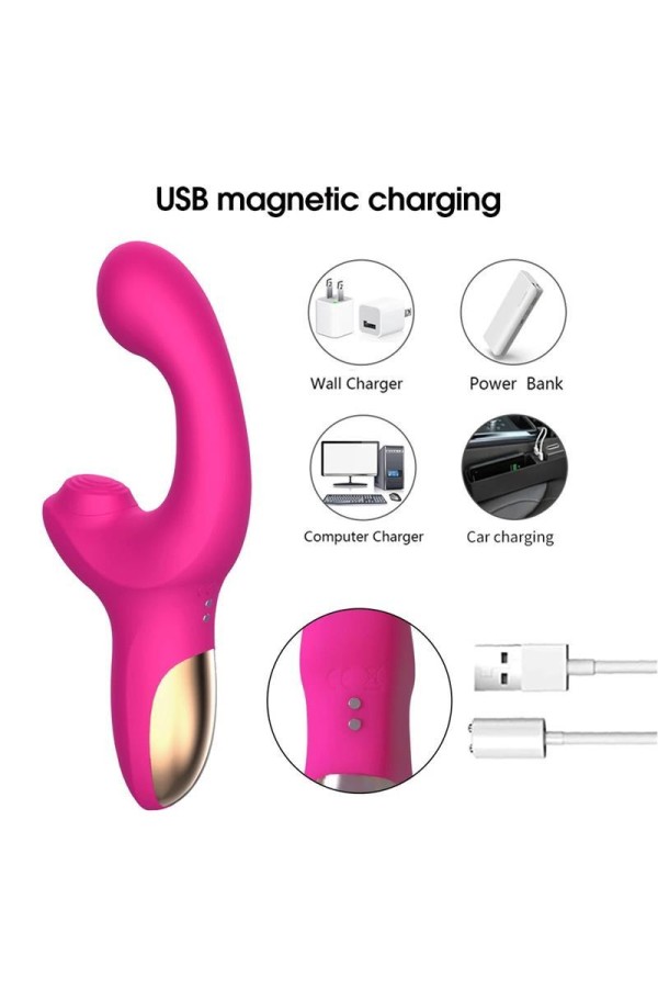Volse Dreifachfunktionsvibrator mit Finger- und Pulsationsklopfen von Action kaufen | Fesselliebe