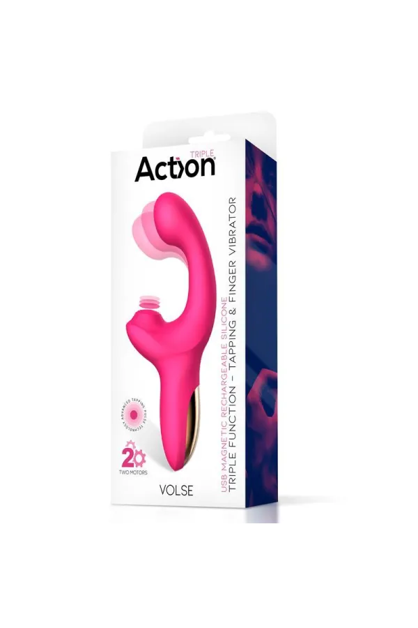 Action Volse Vibe mit Dreifacher Funktion und Finger- und Pulsationsklopfen von Action kaufen - Fesselliebe