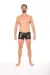 ♥ Schwarze Wetlook-Boxer 2008-67 von Look Me ♥