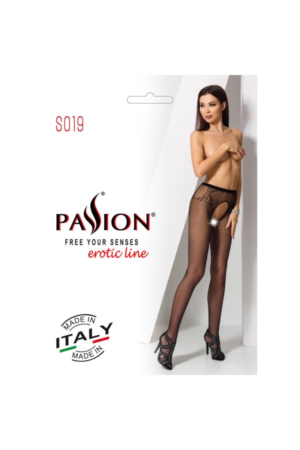 ♥ Strumpfhose Ouvert Schwarz S019 von Passion-Exklusiv ♥ kaufen | Fesselliebe