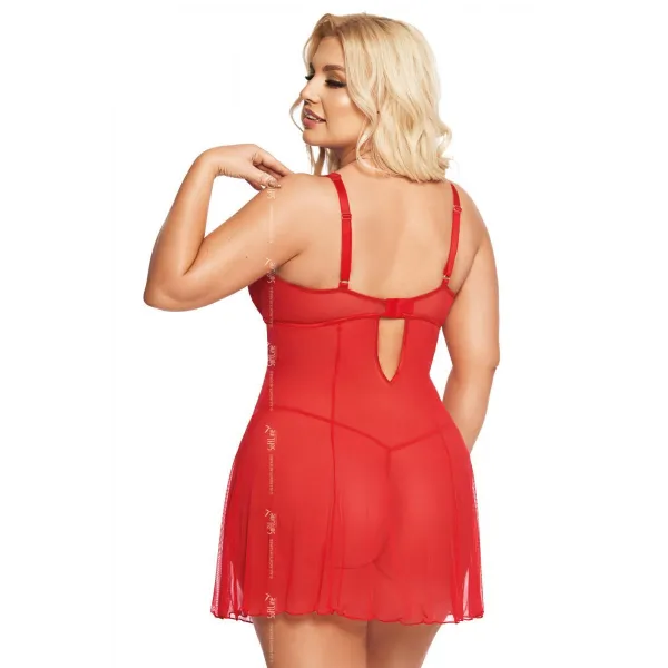 ♥ Rotes Chemise 1892 von Softline Pluse Size Collection ♥ kaufen | Fesselliebe