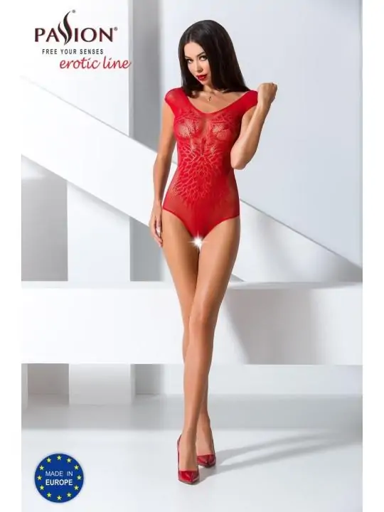 Roter Ouvert Body Bs064 von Passion Erotic Line