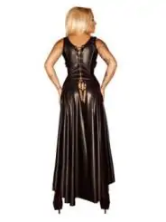 Langes Wetlook Kleid F069 von Noir Handmade